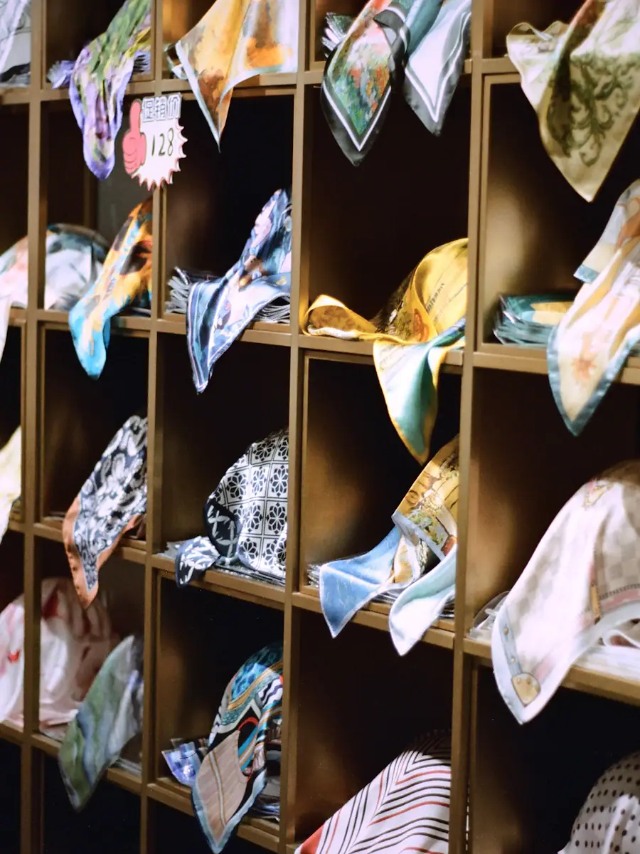 Foulard en soie imprimée